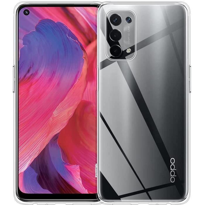 Coque pour Oppo A74 5G - Phonillico - Silicone Souple - 2 Verres Trempés - Protection Écran