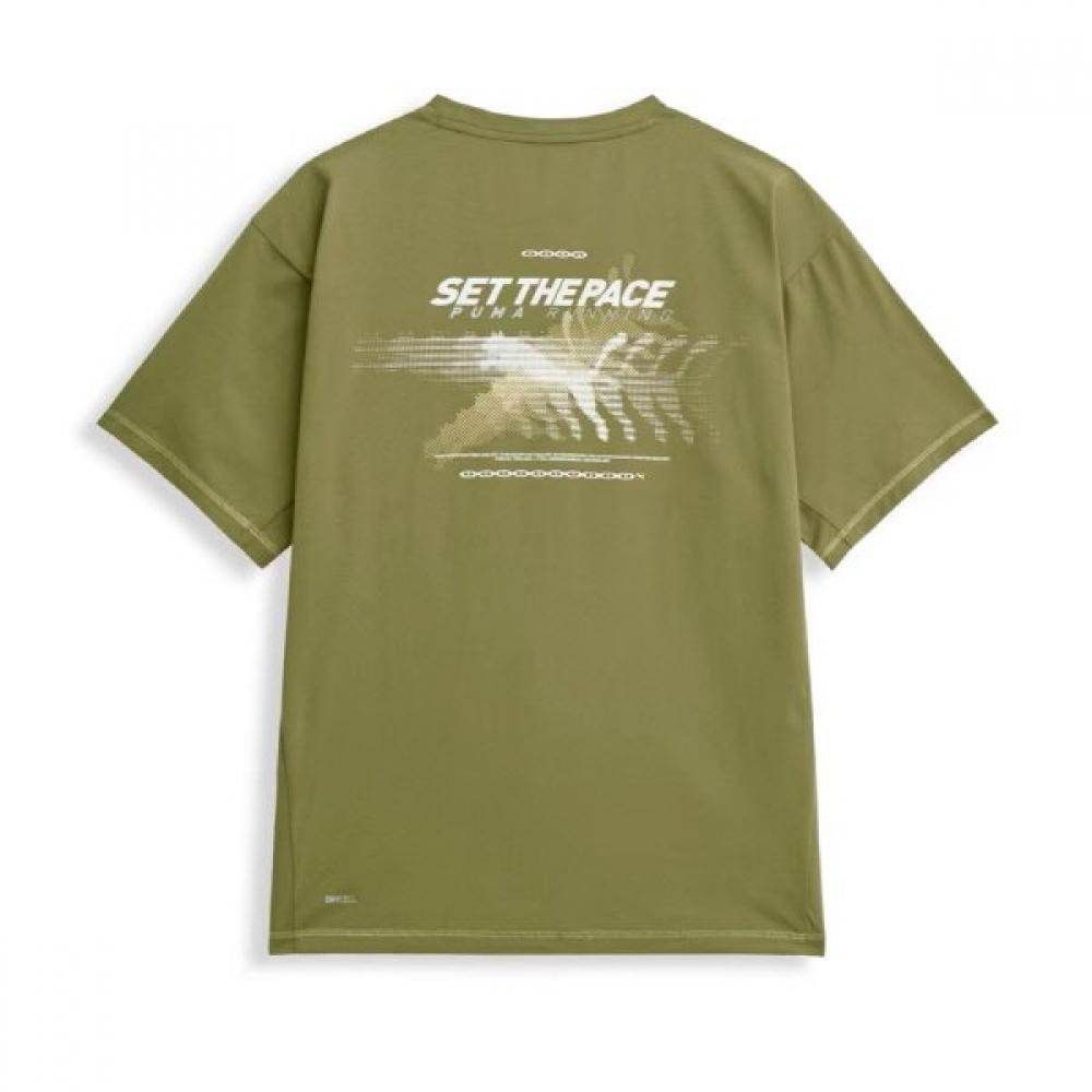 PuMa Men S Running ShorT Sleeve T ShirT M 661472 02