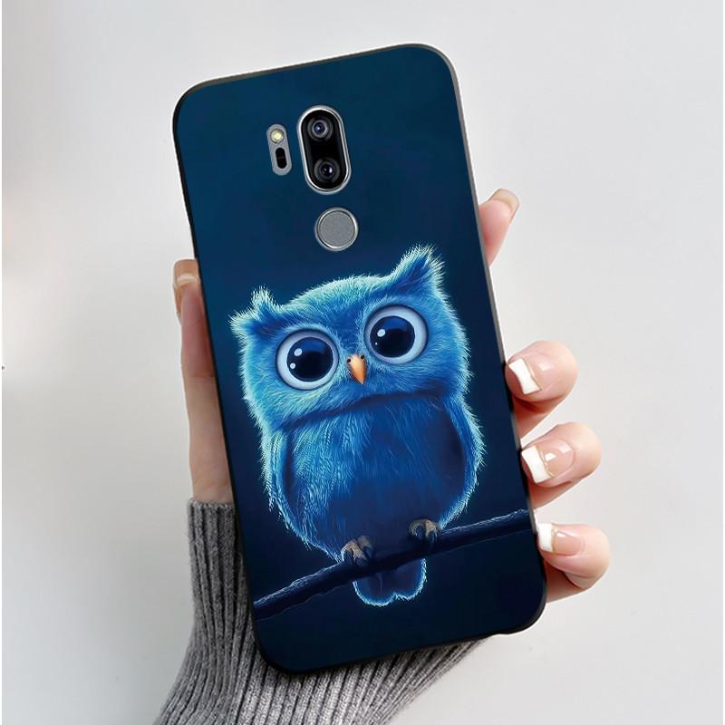 Casing For LG G7 ThinQ Case G710EM Luxury Dragon Cute Cool Boys Girls Soft TPU Black Silicone Matte Bumper LG G7ThinQ Back Cover
