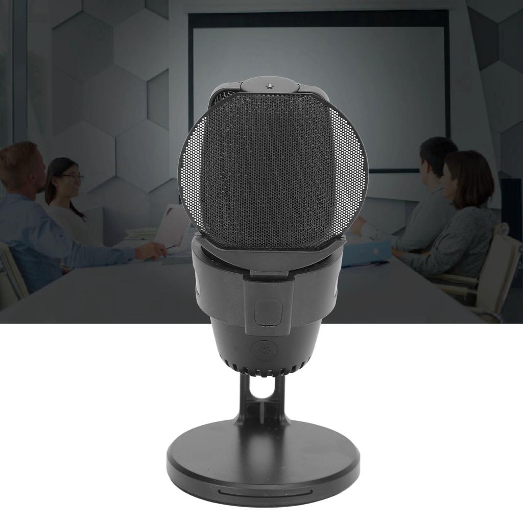 USB Condenser Microphone Cardioid PC Condenser Mic with RGB Light for Gaming Studio Recording Live Streaming