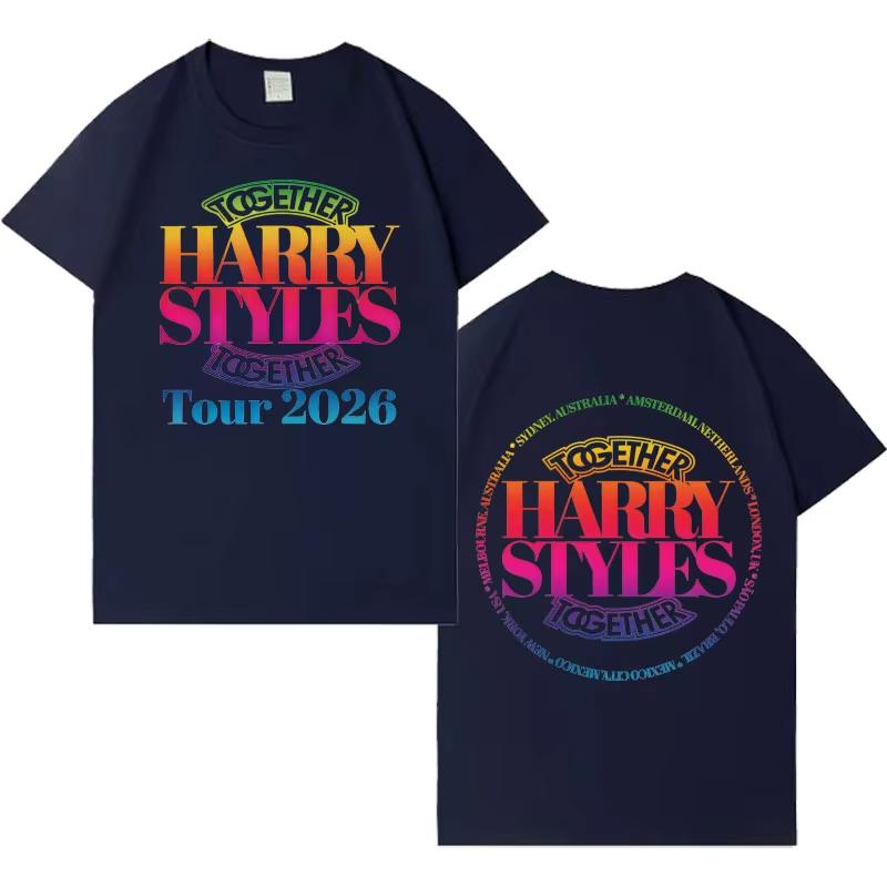 Hot Singer Harry Styles Together Tshrits Aesthetic Gothic pure Cotton T Shirt Unisex Women Fashion Casual Short Sleeve Tshirt