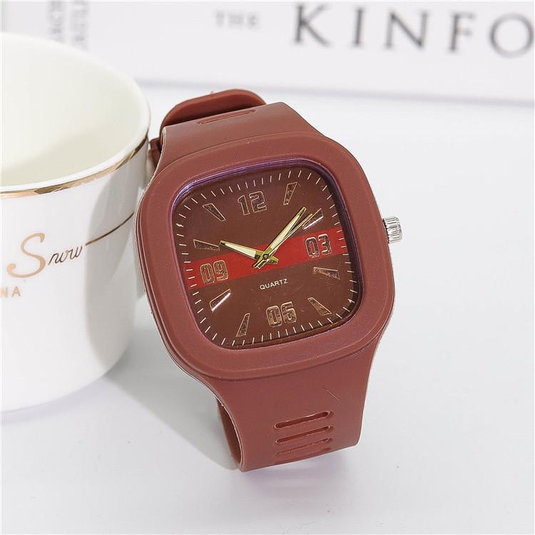 Fashion Women Watches Big Square Ladies Quartz Watch Women's Wristwatch Waterproof Silicone Strap Casual Female Clock Watch