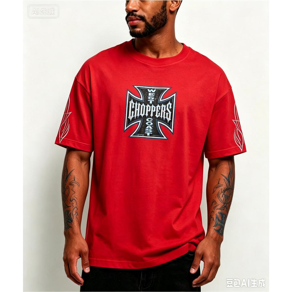 West Coast Choppers Printed Graphic T-Shirt Men Women Oversized Short Sleeve Streetwear Harajuku Y2k Fashion High Quality Female Male Clothing