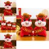 Horse Year Plush Animal With Short Pile Plush For Prosperity Celebrations And Collectors Gifts