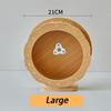 Wood Hamster Small Villa Wheel Silent Exercise Running House Hamsters Wheel with Bracket Roller Train Hamster Toys Pet Products