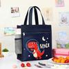 Large Waterproof Lunch Bag Kids - Cute Cartoon Canvas Insulated Food Carrier School Picnic Travel