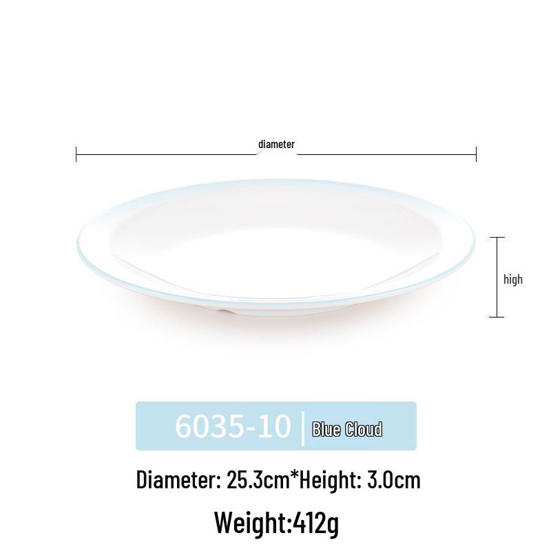 Okrągły talerz melaminowy - Naczynia stołowe inspirowane porcelaną dla restauracji i hoteli, Idealny do kuchni zachodniej