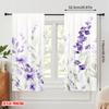 2 Stück, 2D-Flachdruck Vorhänge Rollos Lavendelblüten Polyestergewebe (ohne Stange) Art Deco Festliche Verwendung für Schlafzimmer &