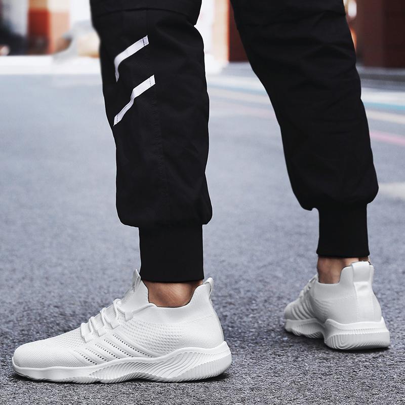 Summer Men Shoes White Mesh Sneakers Breathable Running Shoes Fashion Casual Walking Shoes Zapatillas Hombre Plus Size Footwear