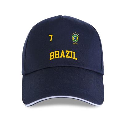 New 2019 Fashion Unisex Summer Style Brazil Baseball Cap Number 7 (Back) Brazilian Soccers Team Pink