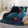 Classic Alien Film Space Horror Movie Throw Lightweight 240g Flannel Blanket Soft Skin-friendly for Summer Cooling