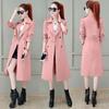 Windbreaker Women's Mid-length Spring and Autumn Loose and Thin Temperament Popular Jacket