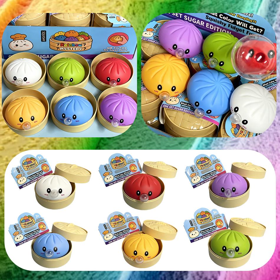 Cute Spit Bubble Dumpling Squishy Pinch Slow Rebound Soft Ease Anxiety Squeeze Ball Office Home Decorat Adults Perfect Gifts Toy