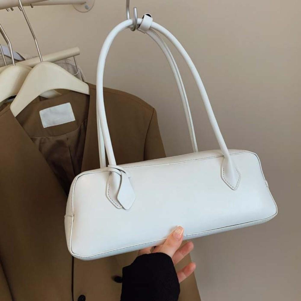 Large Capacity PU Shoulder Bag Korean Style Texture Underarm Bags French Stick Handbag Women