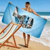 CR7 Print Beach Towel, Large Soft Quick Dry Towel for Beach Camping Swimming