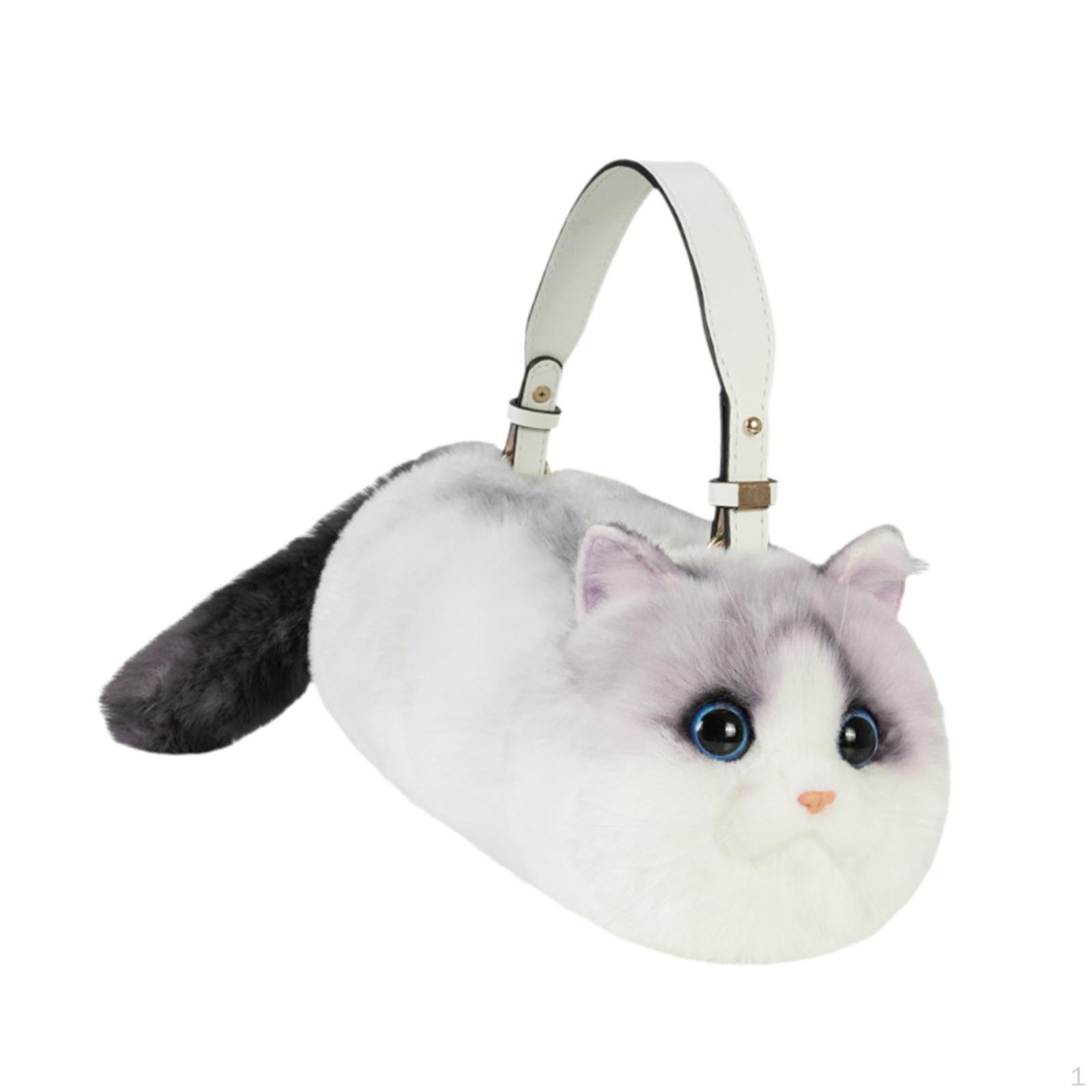 

Кошачья сумочка Подарок на день рождения Стильная милая сумка через плечо необычной формы для путешествий, выпускного вечера