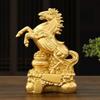 Brass Zodiac Horse Statue Home Office Desktop Ornaments