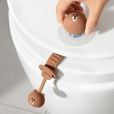 Toilet Seat Lid Lifter Toilet Lid Lifter Does Not Dirty Hands Household Artifact Creative Cartoon Silicone Toilet Lid Lifter