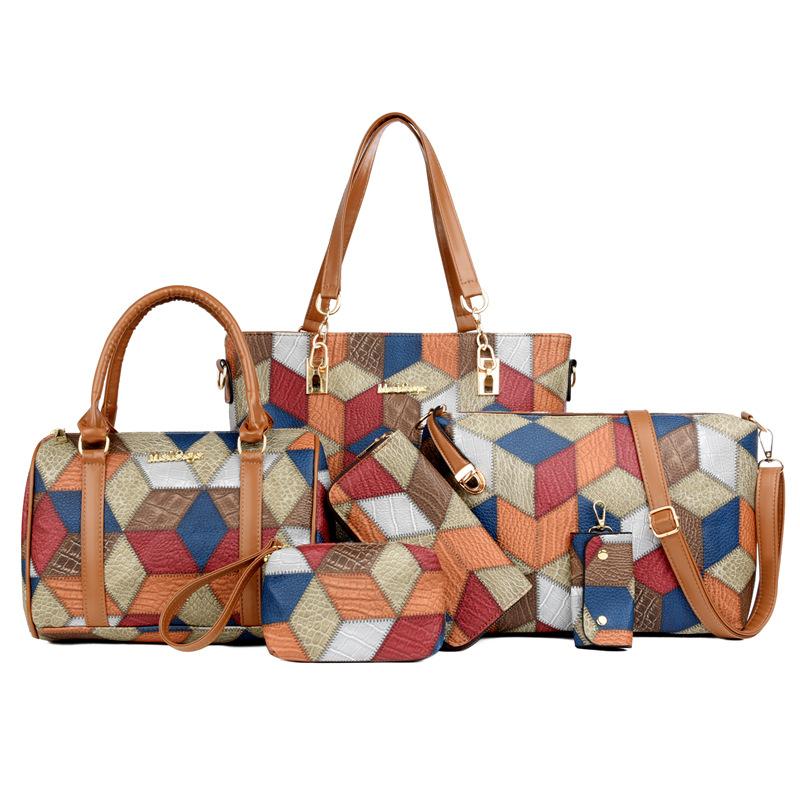 Multi-piece set of large-capacity women's handbags for commuting to work oblique span women's new child and mother bags shoulder bags