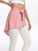 Anti-Exposure Tie-Up Yoga Skirt: Ballet Dance & Hip Cover