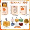 6 Set Thanksgiving Gift Crystal Pumpkin Ornaments Autumn Thank You Gifts