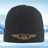 New Vintage Winged Emblem Railroad Sign Unisex Women Unisex Knitted Hat Beanie Pullover Cap Winter Thermal Warm Christmas Outdoor C