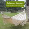 A1R Double Hammock: Anti-Rollover, Thick Canvas, Tassels, Outdoor Camping Swing for Two