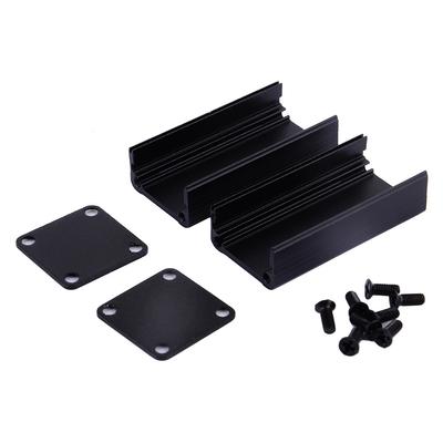 Contenitore per strumenti PCB in alluminio Custodia di raffreddamento elettronica fai da te 50x25x25mm