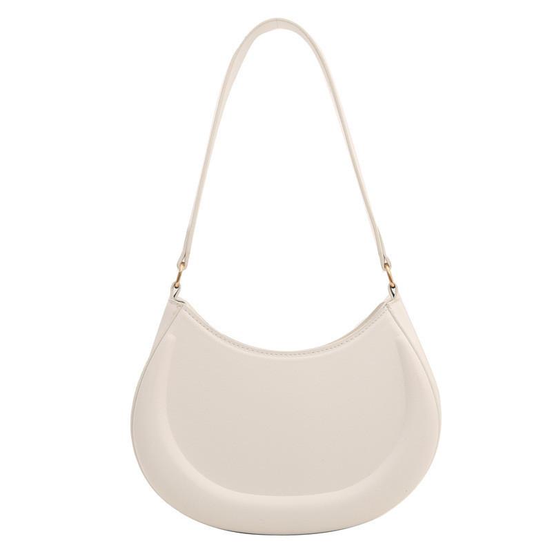 

Trendy Minimalist Retro Handbag 2024 Casual Solid Color Chic Stylish Commuter Shoulder Crossbody Bag белый