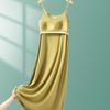 Modal Strappy Built-in Bra Summer Sleeveless Dress for Women 2025