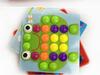 American Early Education Mushroom Peg Puzzle: Large Particle Button Toy for Children's Color Recognition and Enlightenment