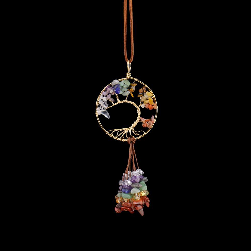 Crystal Tree of Life Sun Catcher Pendant - Indoor Window Garden or Car Decoration