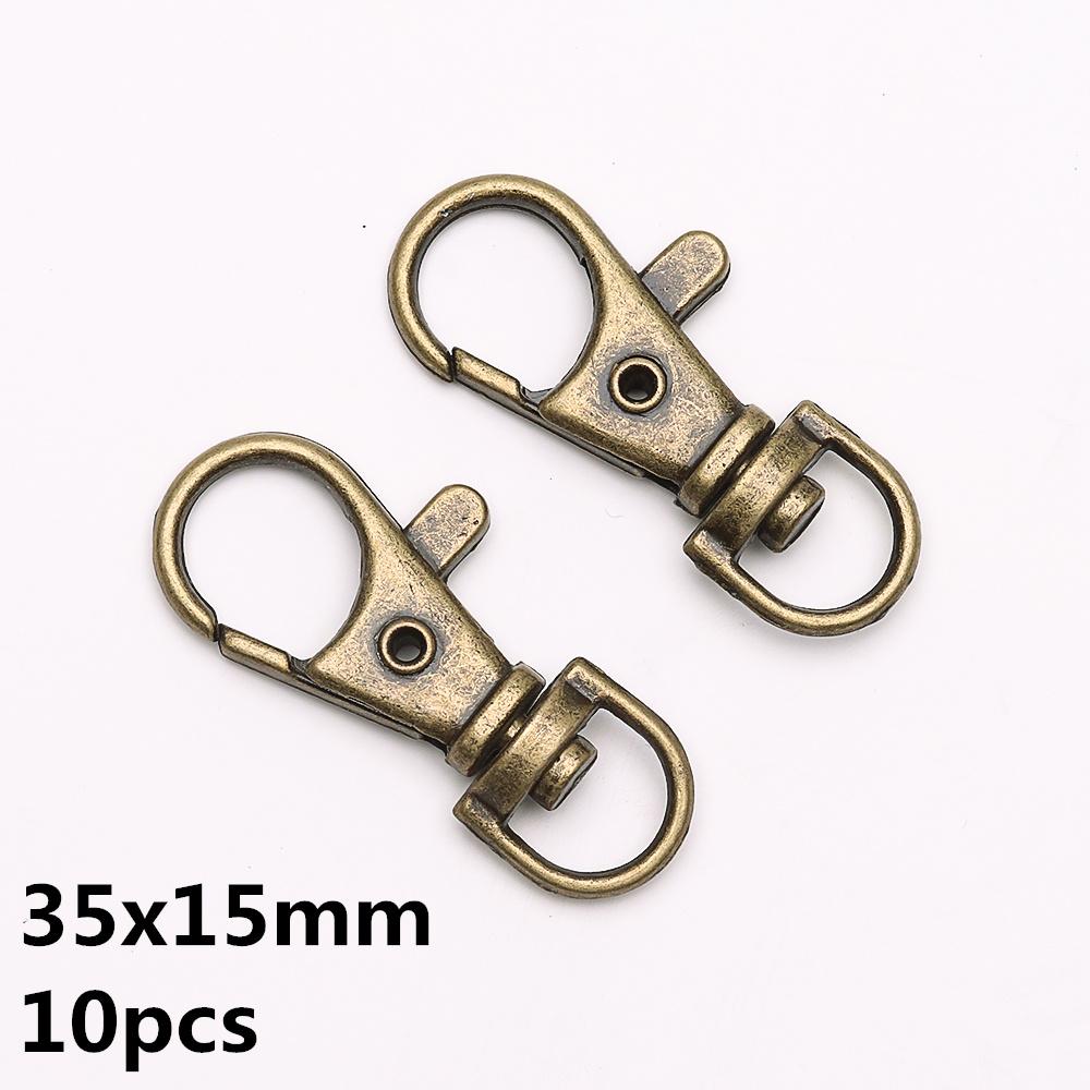 5-10pcs/Lot Lobster Clasp Hooks Spring Buckles Dog Chain Snap Hook Key Ring Swivel Connector Carabiner Handbag Belt Strap Clasp