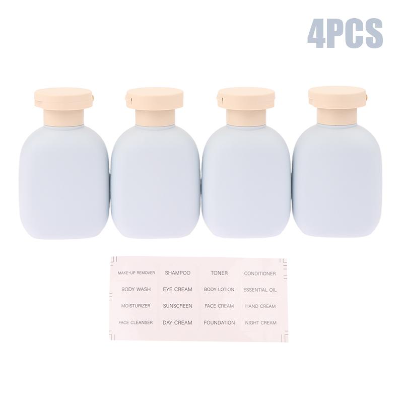 2/4Pc 100ml Refillable Squeeze Bottles with Flip Cap for Travel Reusable Plastic Containers for Lotion Shampoo and Conditioner