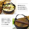 Ikenaga Iron Works Irori Nabe (Irori Pot) Iron Pot, 16cm, with Wooden Lid, for 1 Person, Small