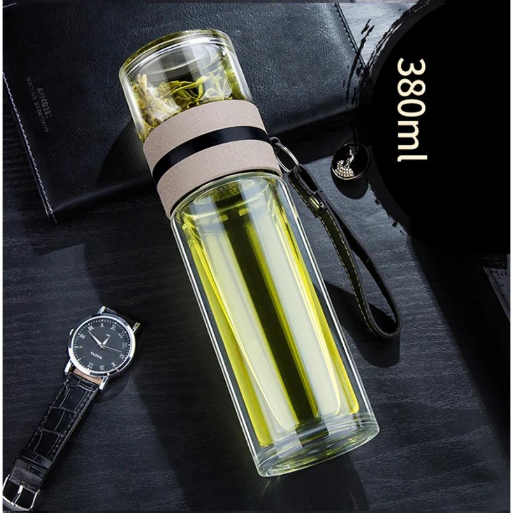 GIANXI Business Glass Tea Cups Portable Glass Cup With Lid And Lifting Ring Large Capacity Transparent Drinking Water Cup