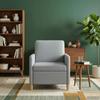 Storage Sofa in Light Grey 72 x 78 x 87 cm Polyester