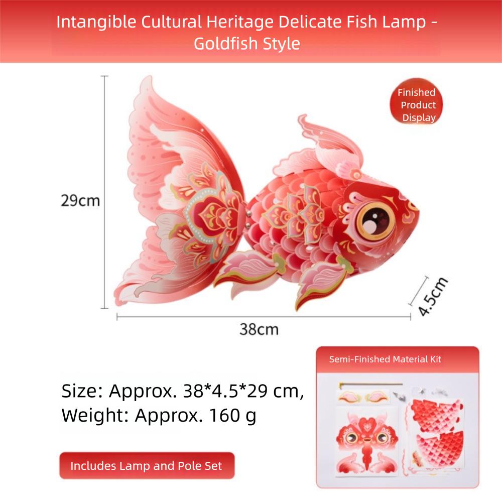 Paper DIY Lantern Material Kit 3D Mid Autumn Lotus Lantern Ancient Style Handheld Lantern  Children