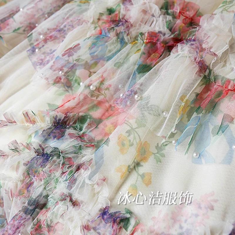 DIMANAF 2025 Sommer Damen Neue Röcke Chiffon Uni Elastischer Bund Plissee Mesh Elegante Röcke