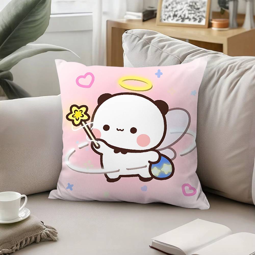 Cute DDudu Bubu Throw Pillow Covers Pattern Cushion Cover Suitable For Sofa Bedroom Car Pillow Cover