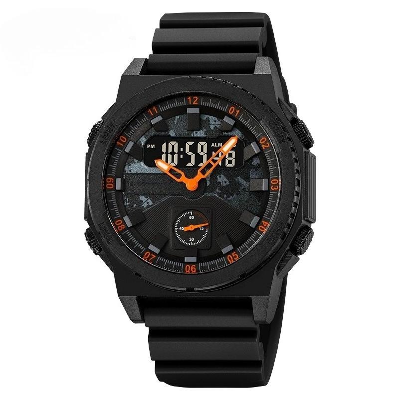 

LED Waterproof Mens Sports Watches Alarm Clock Analog Digital Display Quartz Military Wristwatch