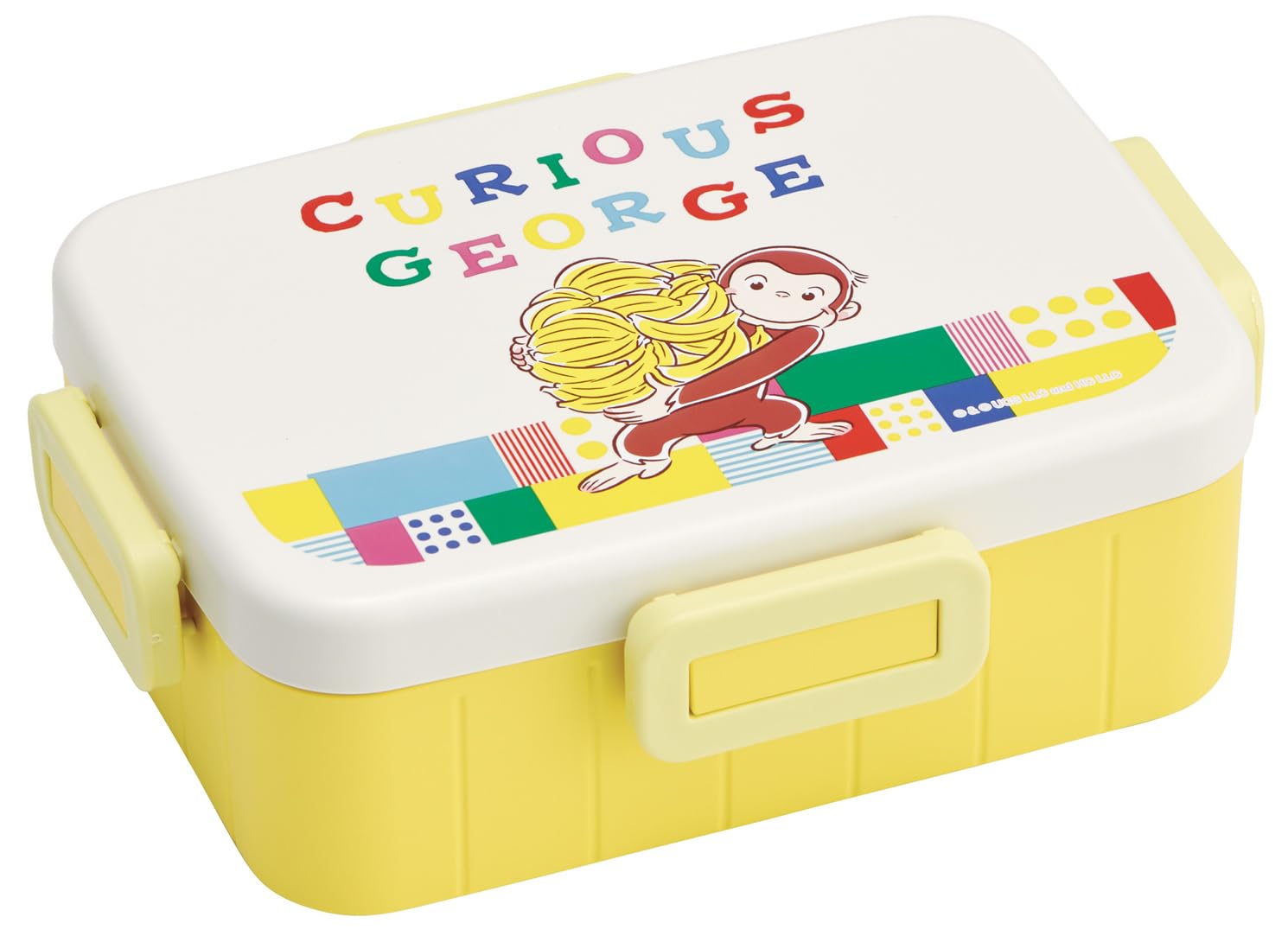 

Skater Adult Bento Single Dishwasher and Microwave Made in Curious George Block Box, 4-Point Lock, Tier, 650ml, Safe, Japan, Design, Design, YZFL7-A
