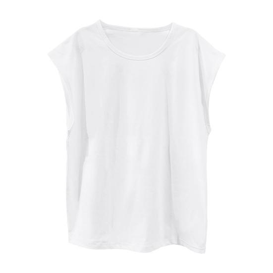 T-Shirts Crew Neck Sleeveless Cut Top for Men Summer Lightweight Soft Breathable Cool
