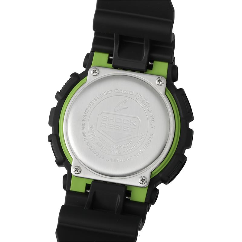 Casio G-SHOCK series theme series fashionable street cool advanced classic pointer dual display dial sports waterproof quartz movement GA-110LY-1A