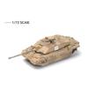 Non-Toxic 1/72 Modern Military Model Challenger 2 Main Battle Tank Us Army M1A2 Abrams Main Battle Tank Ah-64 Apache Airplane Assembly Toy