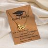 Cross-Border Creative Graduation Gift: Stainless Steel Frosted Gold Doctor's Hat Necklace for Women