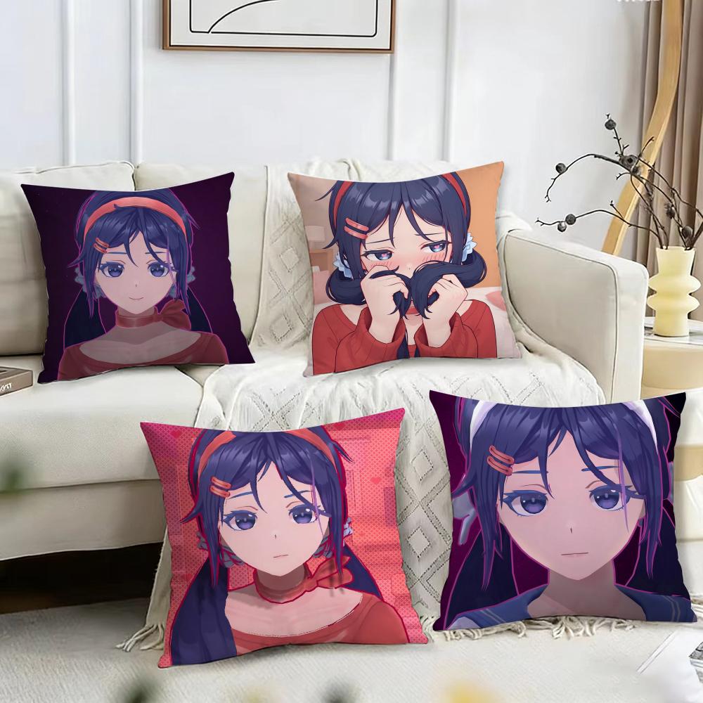 Video Game M-MiSide Mita Cushion Cover Reversible Plush Pillow Cover – For Car, Sofa, Bedroom, Perfect As a Gift.