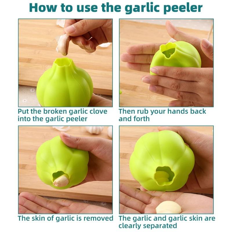 Garlic Peeler Creative Kitchen Silicone Soft Garlic Peeler Garlic Peeler Simple & Convenient Kitchen Accessories Kitchen Gadgets
