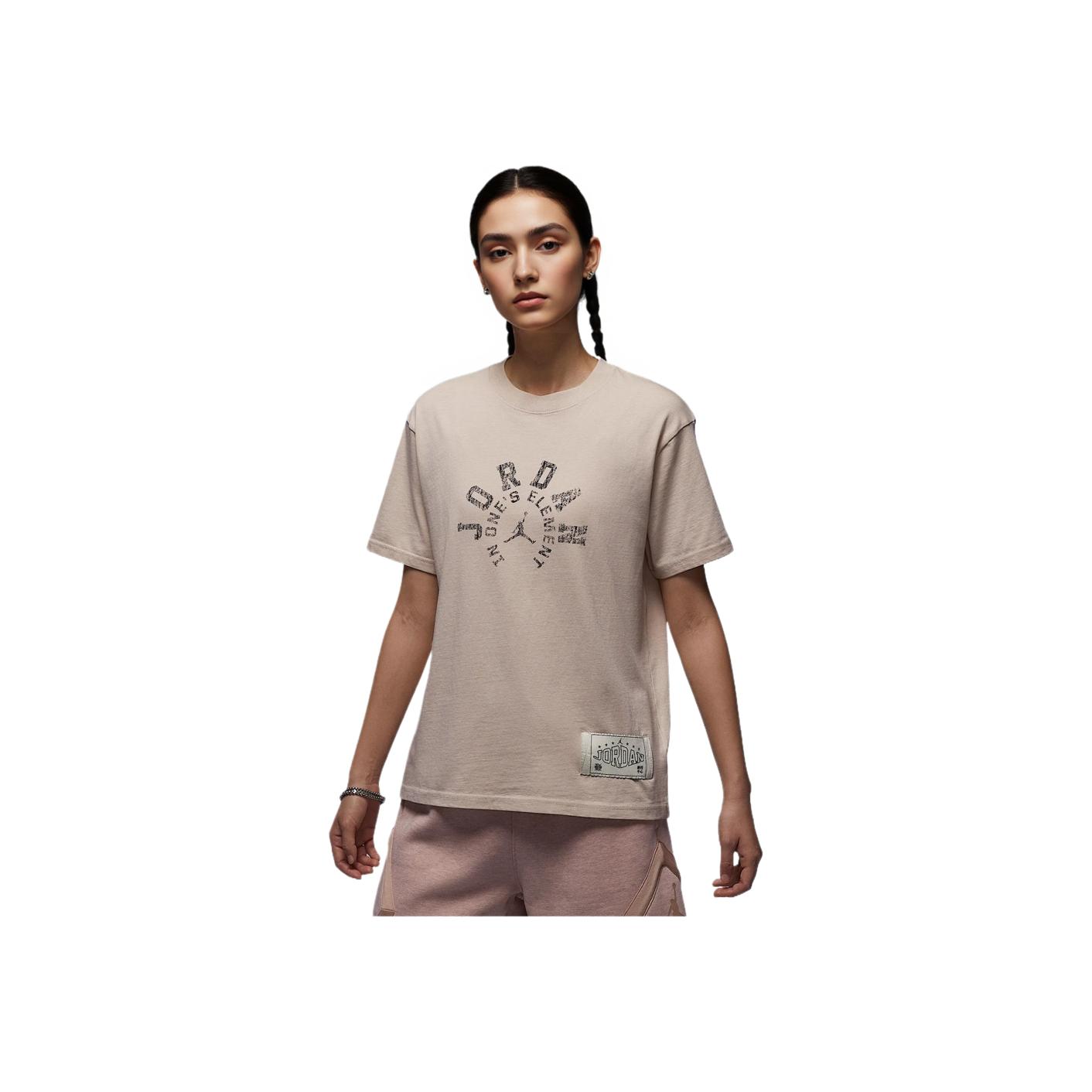 

Jordan Sport Dongdan Dri-FIT Quick-Drying Soft Comfortable Short Sleeve Drop Shoulder T-Shirt Women T-Shirts Oatmeal HV1273140 XL