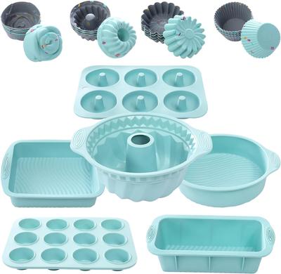 3D Silikon Kek Kalıbı Dekorasyon Aracı DIY Pasta Pişirme Araçları Kek Tavası Mutfak Yivli Boru Tavası Pişirme Gereçleri Airfryer Aksesuarları